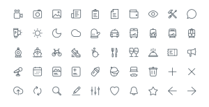 50 Thin Line Web Icons (AI+Sketch)