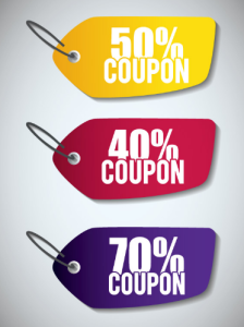 3 Coupon Tags Vector