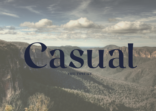 Casual Typeface