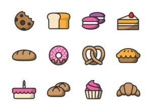 12 Bakery Vector Icons