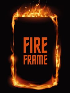 Standing Fire Frame Vector Template