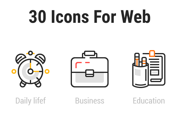 30 Vector Web Icons