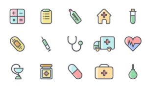 15-colored-outlined-medical-icons-vector