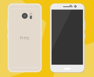 flat-htc-device-vector-template