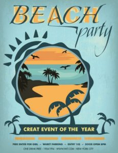 vintage-blue-beach-party-flyer-vector-template