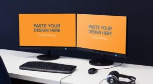 dual-monitor-workspace-psd-mockup