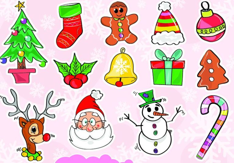 colorful-christmas-vector-icons