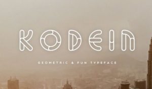 kodein-geometric-typeface