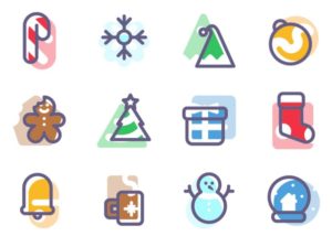 9-super-flat-christmas-icons-vector