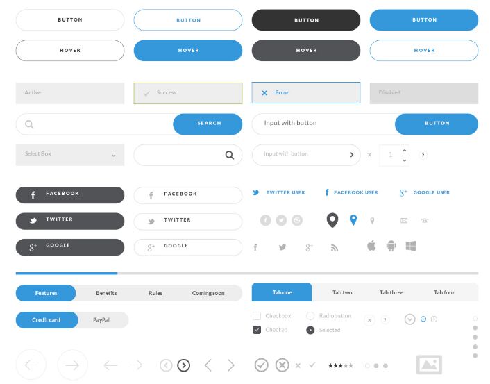 minimal-clean-wireframe-ui-kit