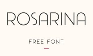 rosarina-rounder-font