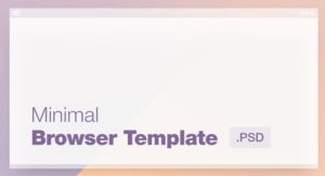 Mini Flat Browser Template PSD