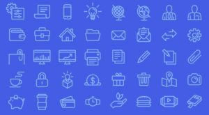 40 Business Line Icons (AI+EPS+SVG)