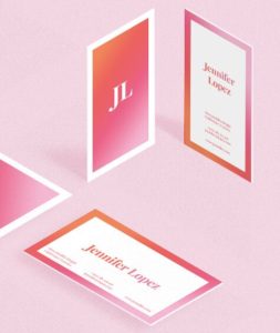 Vertical Horizontal Gradient Business Card Templates Vector