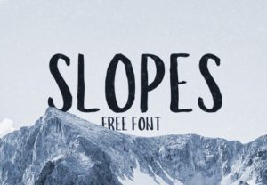 Slopes Brush Font