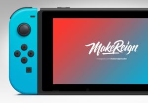 Realistic Nintendo Switch Vector PSD