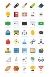 40 Education Icons (AI, EPS, PNG, SVG)