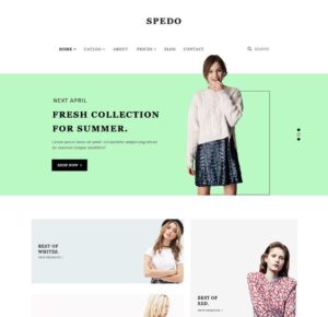 Spedo - Fashion Web Template PSD