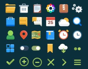 30 Flat UI Icons (Ai+Sketch)