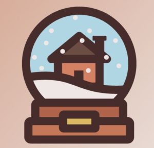 Flat Christmas Home Vector