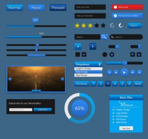 Blur GUI Kit PSD