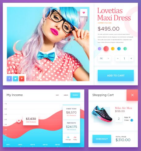 Fresh Fashion E-commerce UI Kit PSD