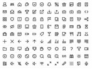 100+ Web Application Line Icons Vector