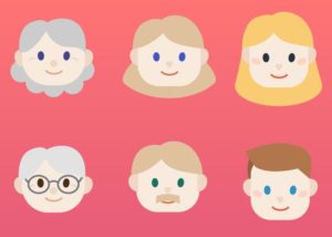 6 Character & Avatar Icons Vector