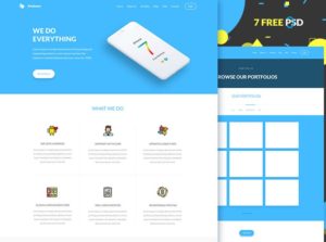 Anduous Moden Web Template PSD