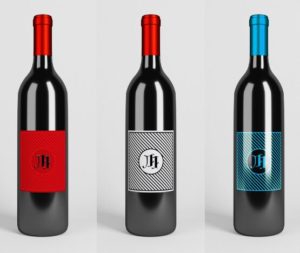 Sleek Wine Bottle PSD Mockup