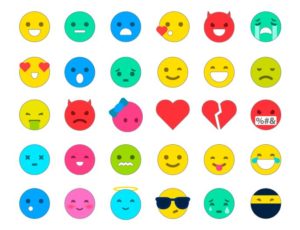 30 Minimal Emoji Icons Vector