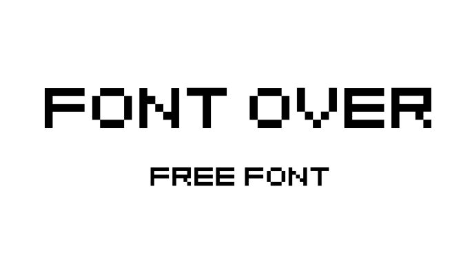 OVER Pixel Font