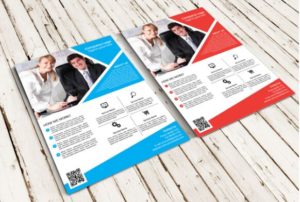 Smart Object Business Flyer PSD Mockup