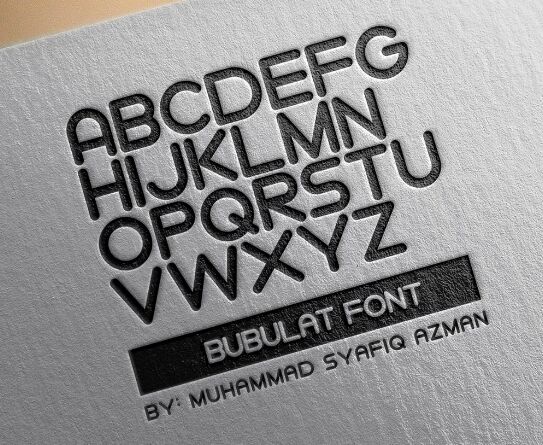 Bubulat Display Font