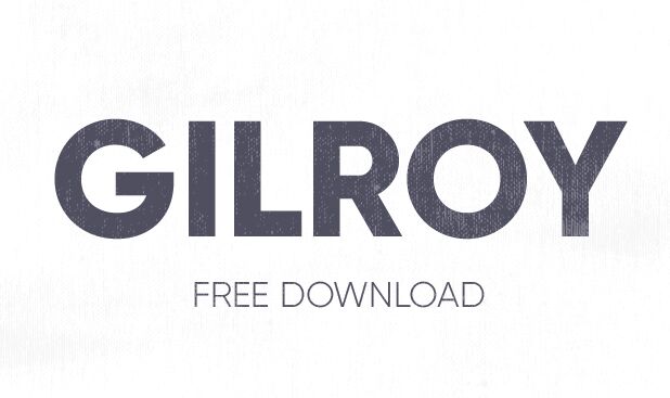 Gilroy Typeface