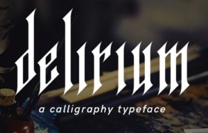 Delirium Geometric Font