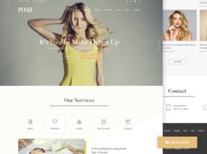 Posh Beauty Web Template PSD