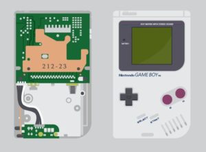 Flat Game Boy Vector