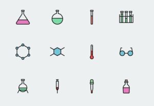 32 Science Icons Vector