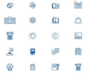 20 College Icons Vector