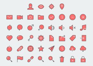 40+ UI Icons (EPS+PNG+Sketch)