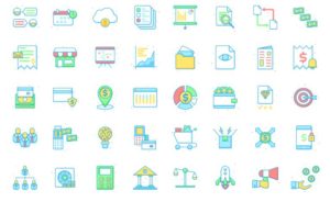 40 Business and Economic Vector Icons