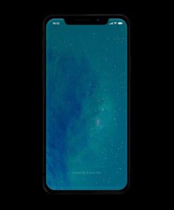 Minimal Standing iPhone X PSD Mock-up