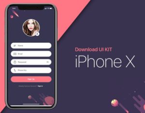 iPhone X Form UI Kit