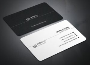 Modern Creative Dark & Light Business Card Mockup PSD