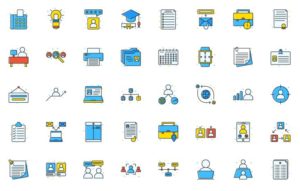 40 Colorful Job Seeker Icons