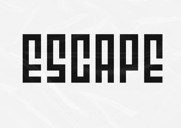 ESCAPE Square Font