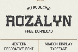 Rozalyn Shadow Display Font