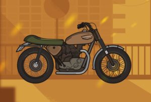 Vintage Motorcycle Vector Illustration