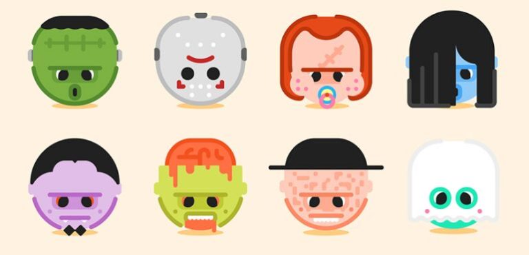 8 Halloween Character Emoji